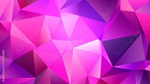 Pastel Pink Shining Crystal Low Poly Backdrop