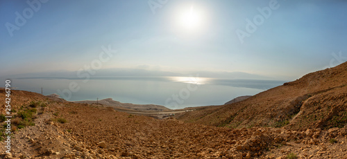 panorama of the desert and the dead sea