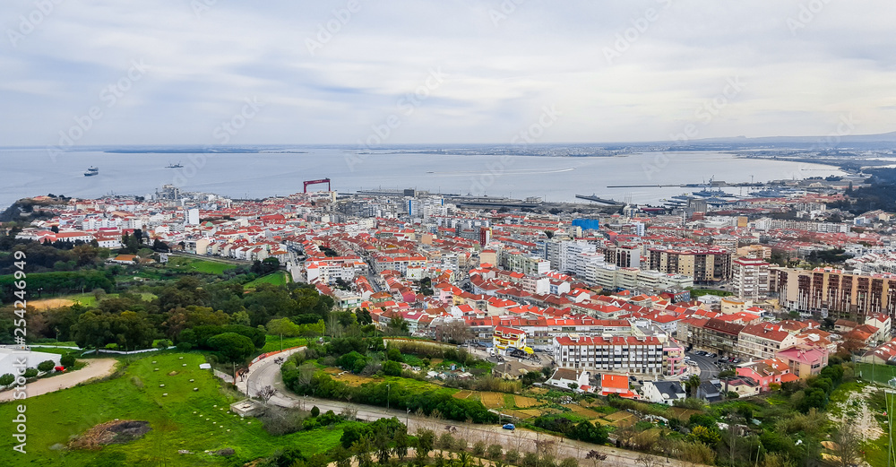 Panoramic view of Lisboa, Portugal.