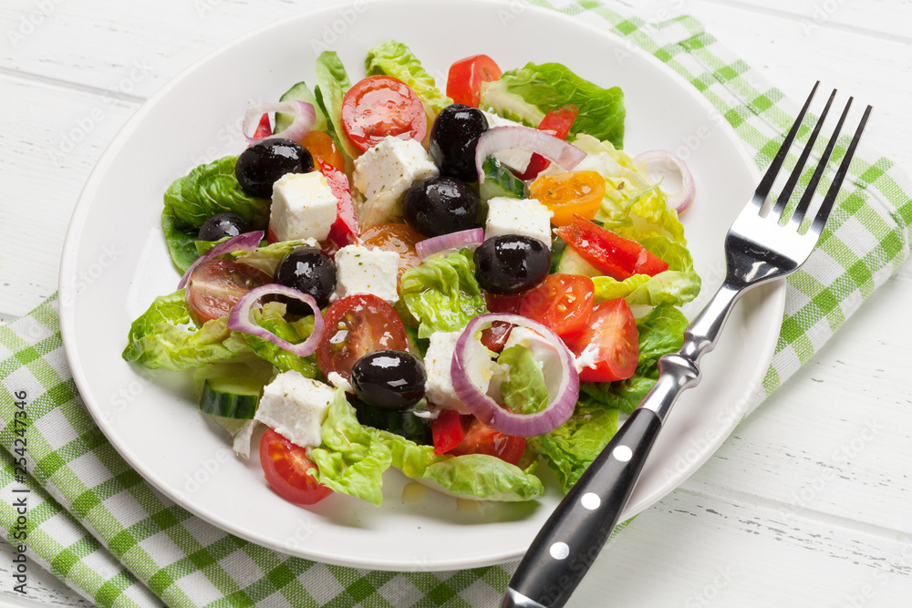 Greek salad plate