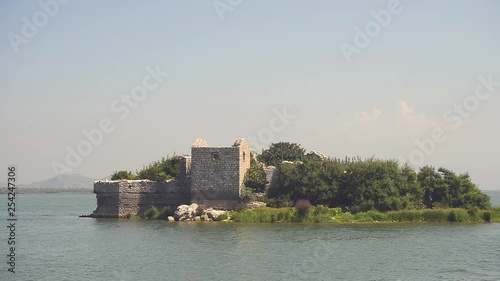 Wallpaper Mural Montenegro, Lake Skadar landscape, Fortress Grmožur from boat Torontodigital.ca
