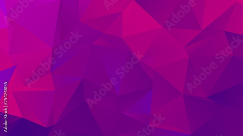 Low Poly Backdrop in Saturated Fuchsia Color