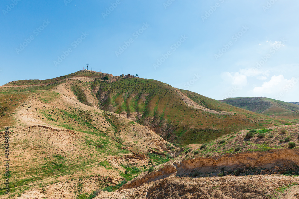 panorama of the Judean desert in spring in Israel panorama of the Judean desert in spring in Israel