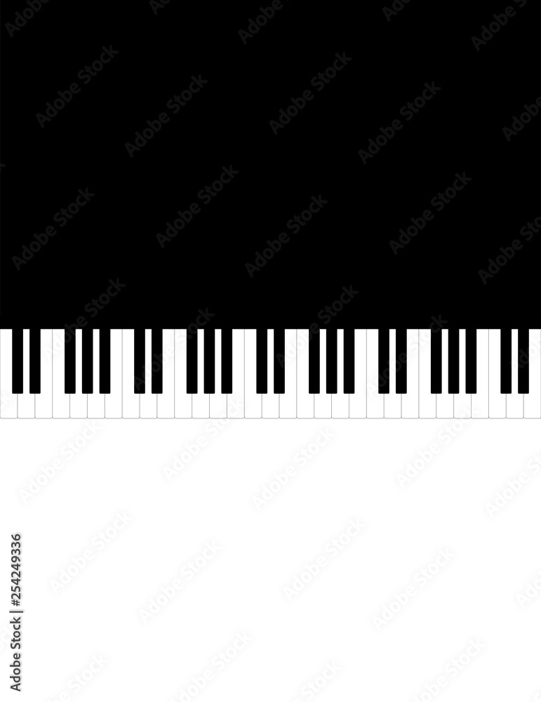 Fototapeta premium Music Piano Background