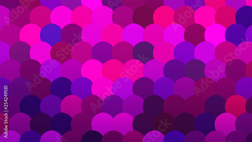 Brightly Colored Pink and Blue Mosaic Scale