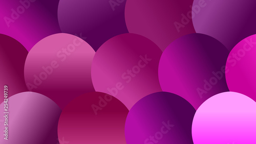 Brightly Colored Pink and Magenta Mosaic Scale