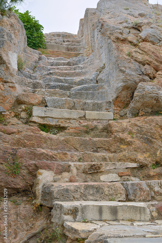 ancient stone staircase