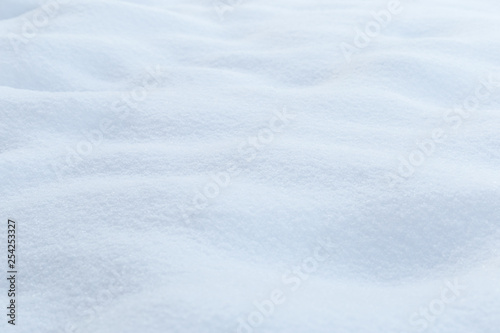 background of fresh snow texture in blue tone © Nana_studio