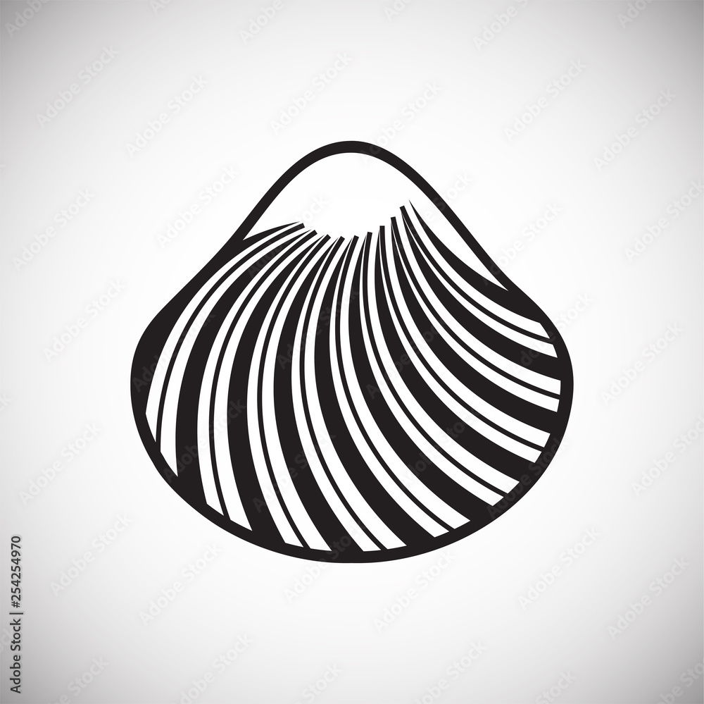 Sea Shell icon on white background for graphic and web design. Simple vector sign. Internet concept symbol for website button or mobile app. Sea Shell icon on white background for graphic and web design. Simple vector sign. Internet concept symbol for website button or mobile app.