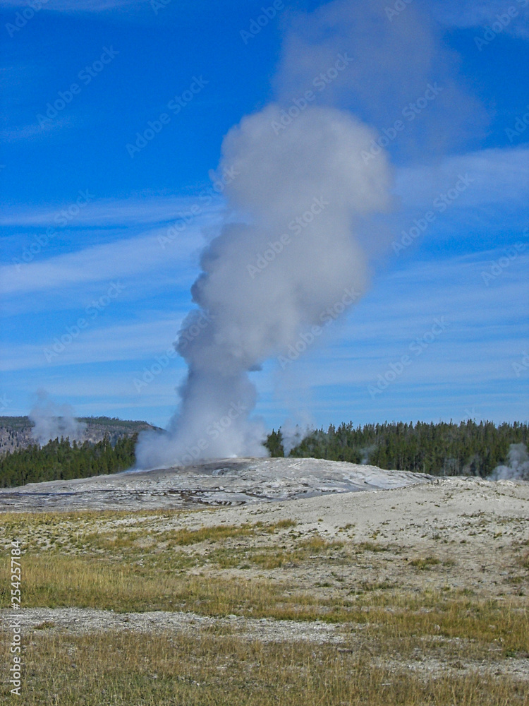 a geyser in the rocky mountains a geyser in the rocky mountains