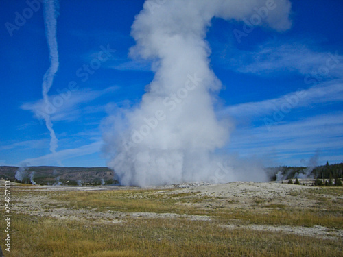 a geyser in the rocky mountains