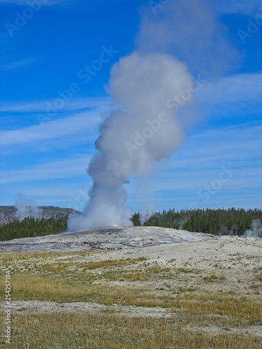 a geyser in the rocky mountains