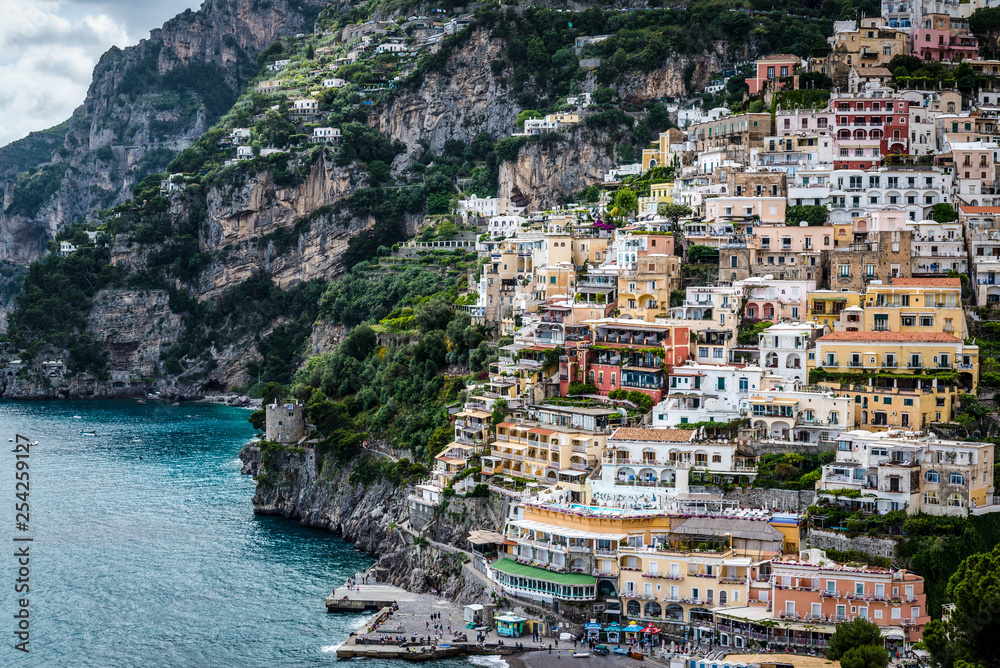 Positano, a cliffside village, Amalfi coast, Italy