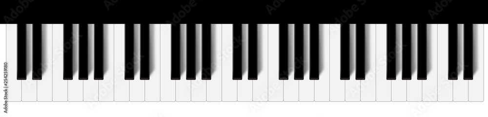 Naklejka premium Piano Keys Background
