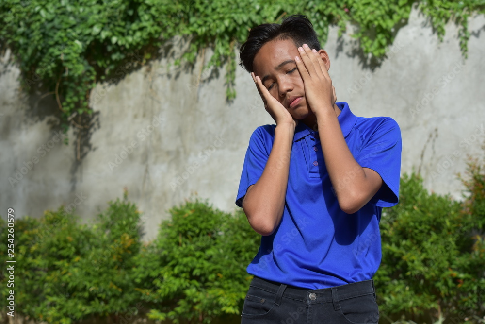 Sore Handsome Asian Male