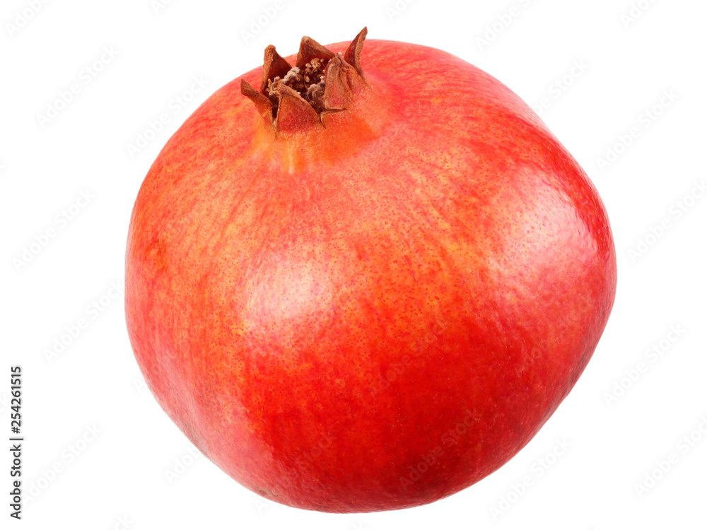 pomegranate fruit isolated on a white background pomegranate fruit isolated on a white background