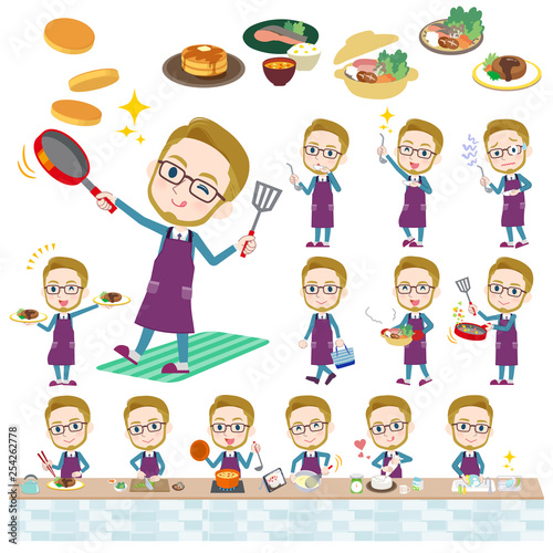 blond hair businessman_cooking