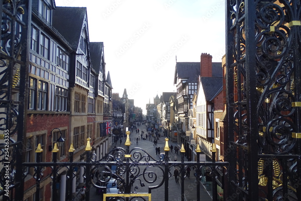 Chester streets - Chesire, England, UK