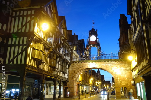 Eastgate Clock, Chester - Cheshire, England, UK photo