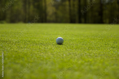 Golfball auf dem Grün