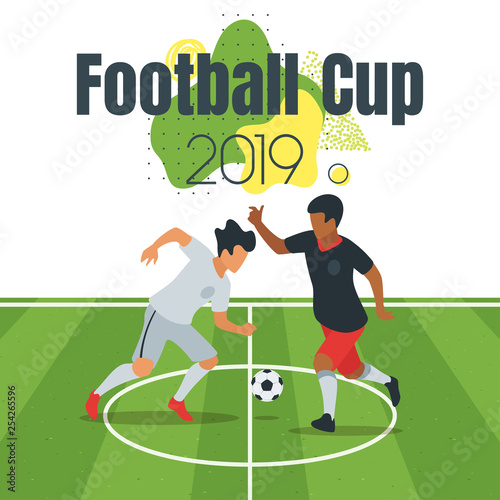 Soccer championship design element 