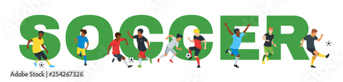 Soccer championship design element 