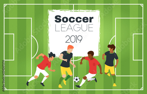 Soccer championship design element 