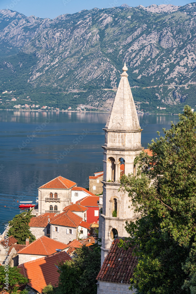 Vertical View of Perast, Montenegro
