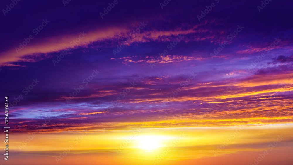 light about the sky . Paradise heaven . Dramatic nature background . Journey of the Soul . background sky at sunset and dawn .