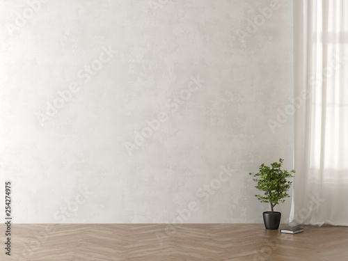 Fototapeta Naklejka Na Ścianę i Meble -  Interior empty room 3D rendering