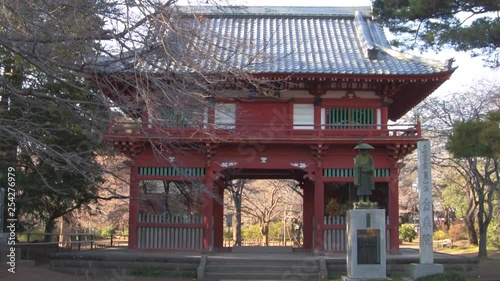 Buddhist temple gate. photo