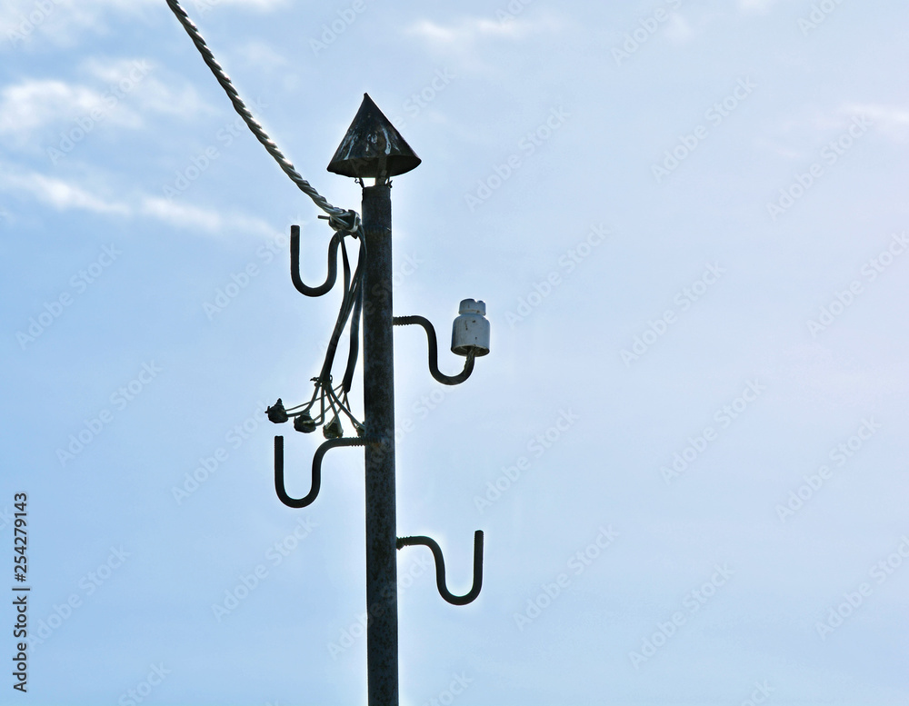 Old electric pole