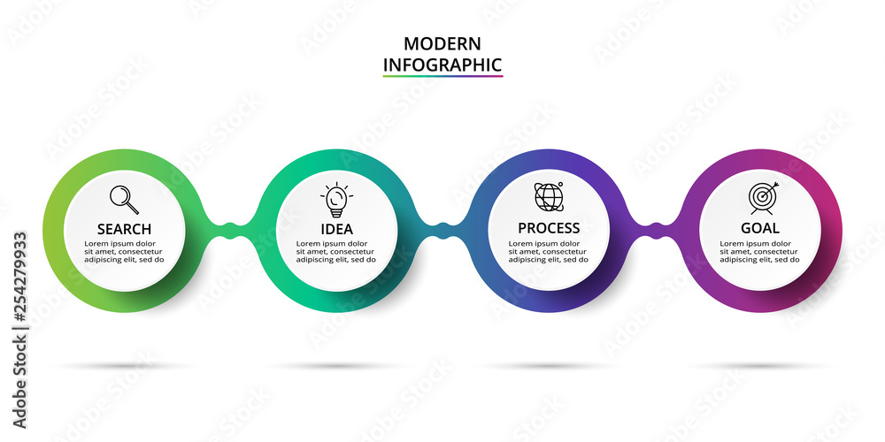 Infographic design vector and marketing icons for diagram, graph, presentation and round chart. Concept with 4 options Infographic design vector and marketing icons for diagram, graph, presentation and round chart. Concept with 4 options