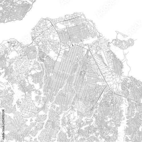 Satellite map of Kinshasa (Leopoldville), is the capital and the largest city of the Democratic Republic of the Congo. Streets map and city center.