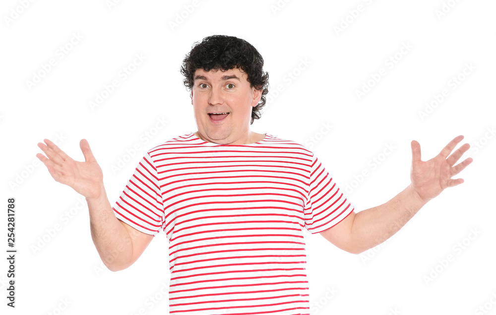 Portrait of handsome mature man posing on white background Portrait of handsome mature man posing on white background