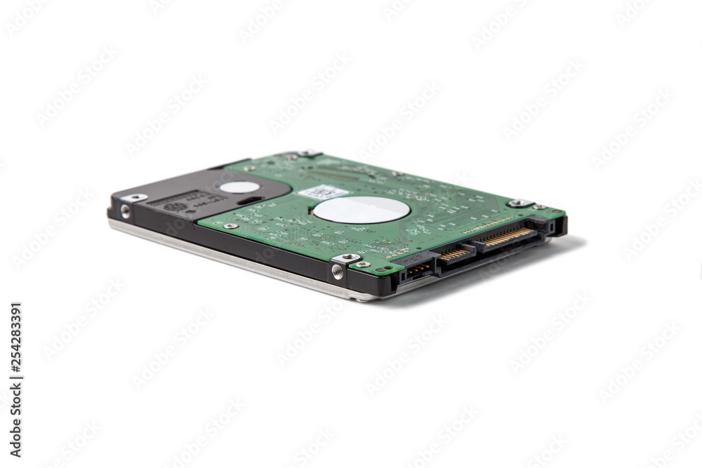 Laptop hard drive on white isolated background Laptop hard drive on white isolated background
