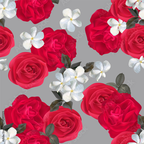 Floral seamless pattern vector illustration