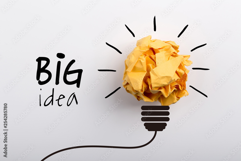Big Idea And Innovation Concept - obrazy, fototapety, plakaty 