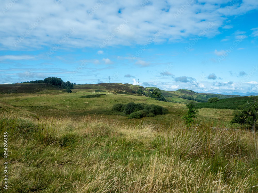 beautiful countryside lowlands of scotland