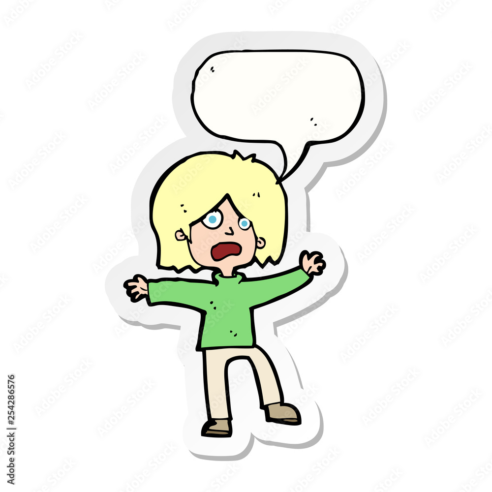 sticker of a cartoon doodle sticker of a cartoon doodle