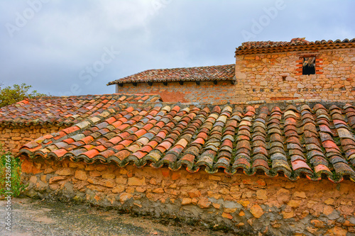 Spanish walled villages, Palazuelos, Guadalajara, Spain photo