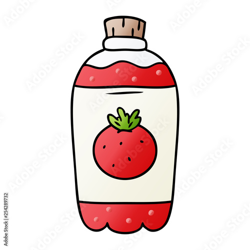 gradient cartoon doodle of orange pop