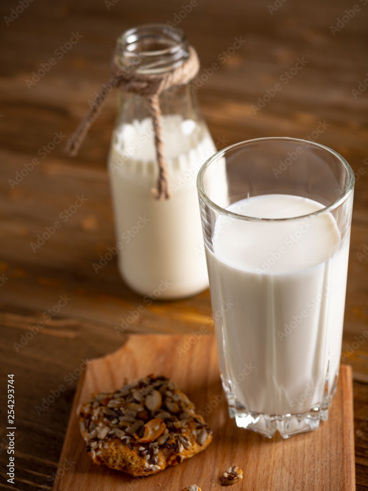 Glass of fresh milk Glass of fresh milk