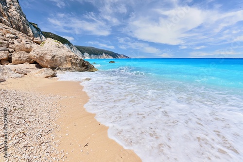 Landscape of Kefalonia island in Greece