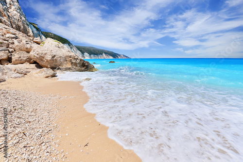 Landscape of Kefalonia island in Greece