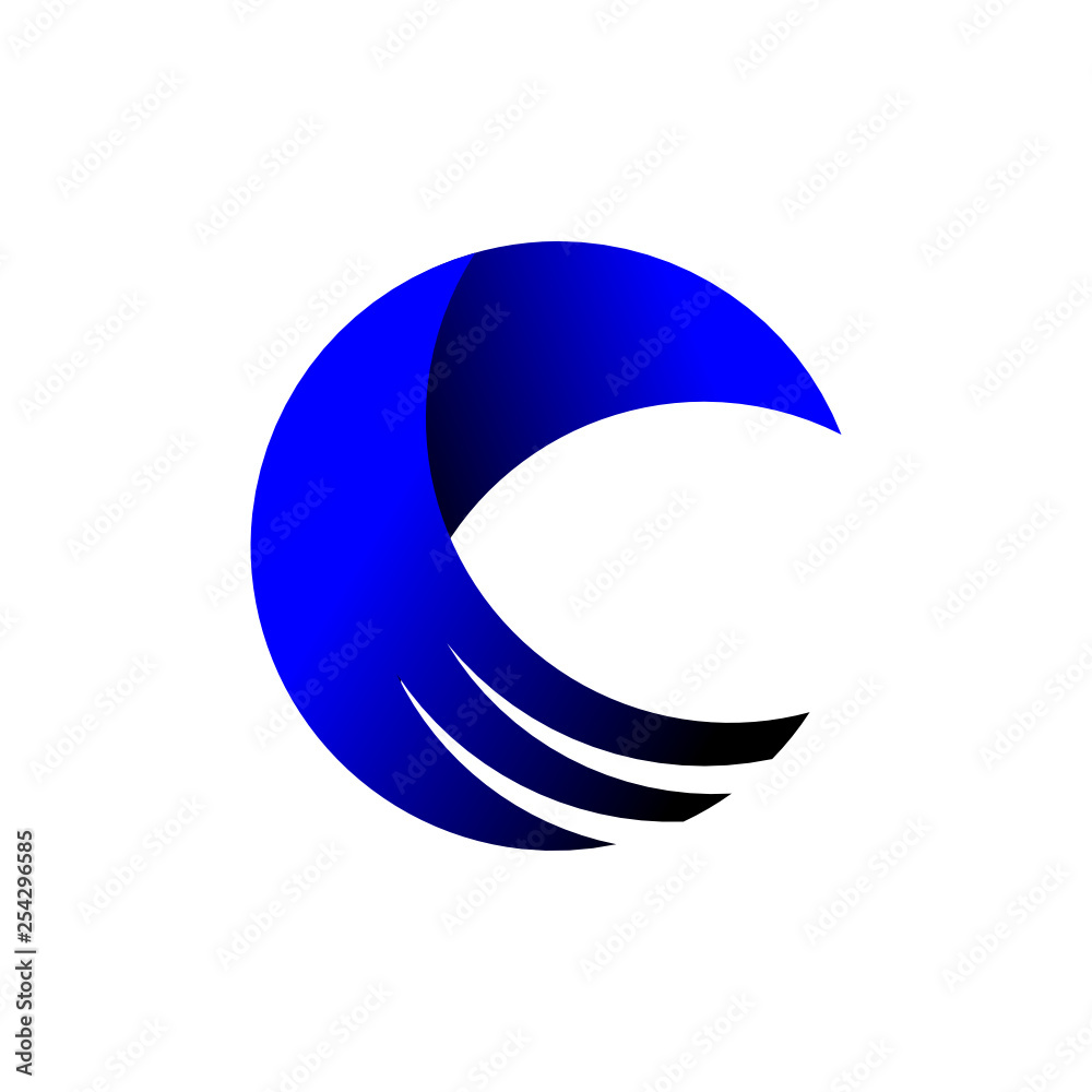 Naklejka premium abstract bird logo