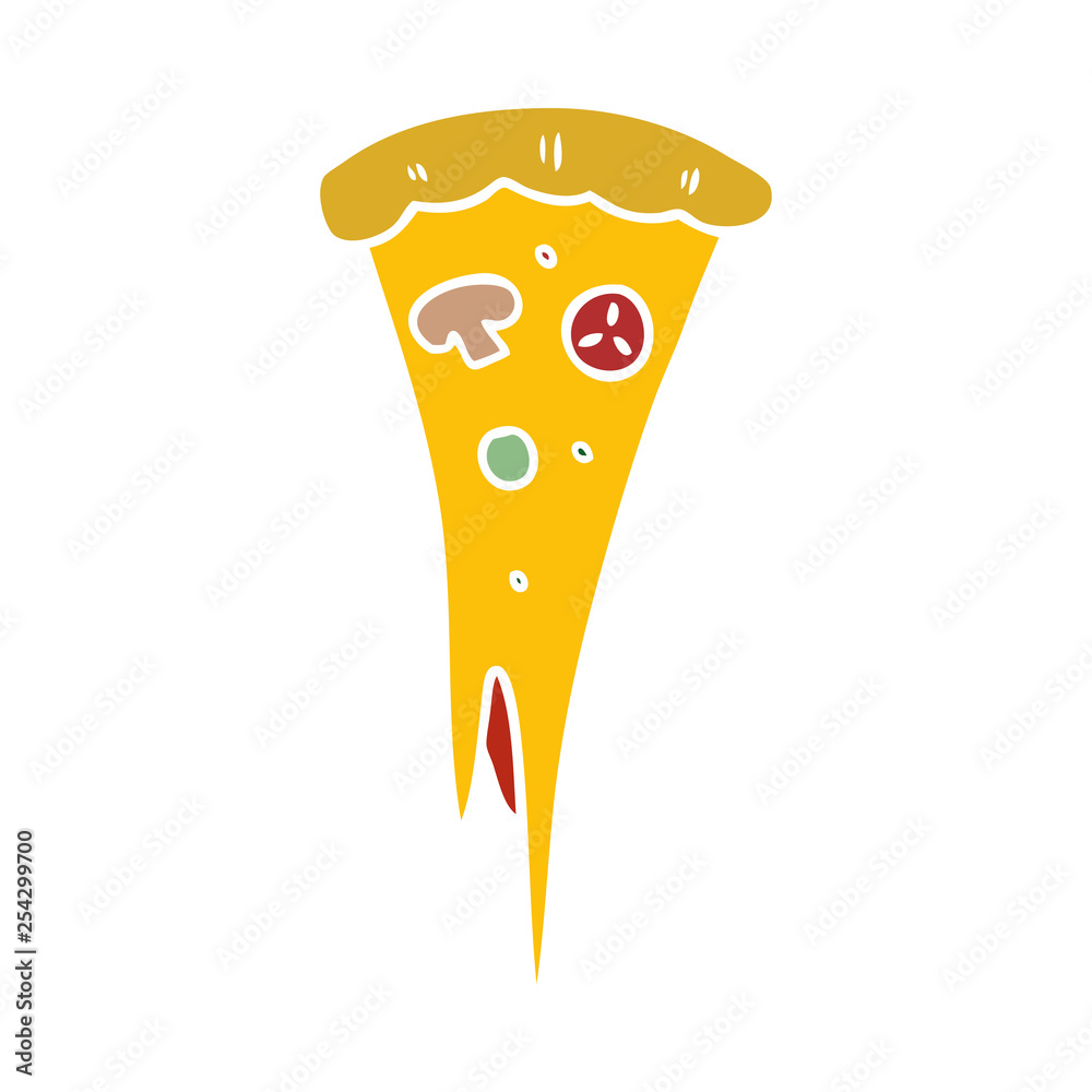 cartoon doodle of a slice of pizza cartoon doodle of a slice of pizza
