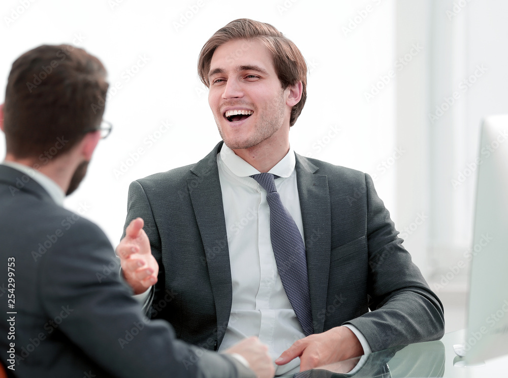 young business partners shake hands young business partners shake hands