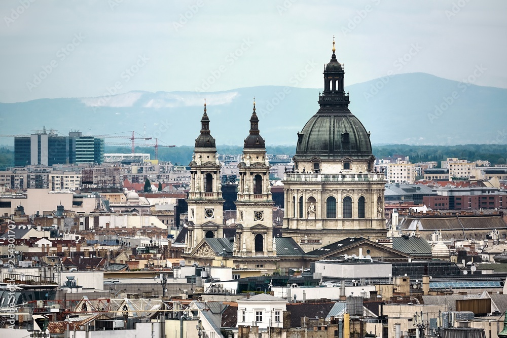 Budapest Cathedral Basilica Panorama