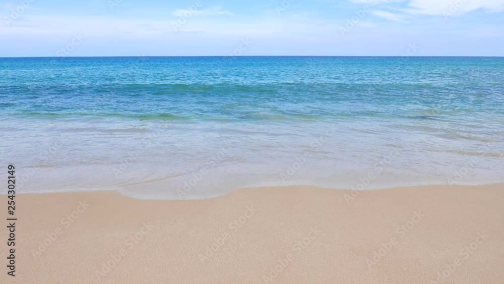 Perfect beach, soothing waves coming in over pristine white sand Perfect beach, soothing waves coming in over pristine white sand